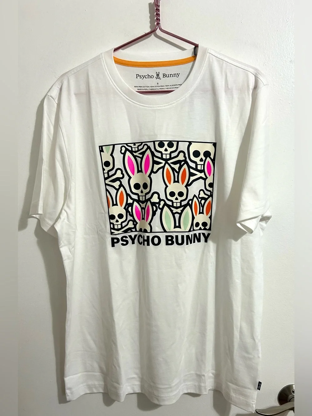 NWT Men’s Psycho Bunny Skull and Crossbones T-shirt